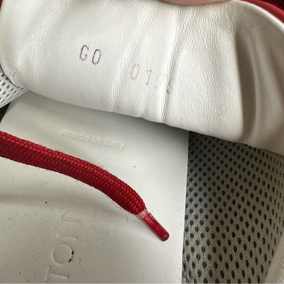 Louis Vuitton Run Away Damier Mens Red Sneakers - Picture 13 of 15